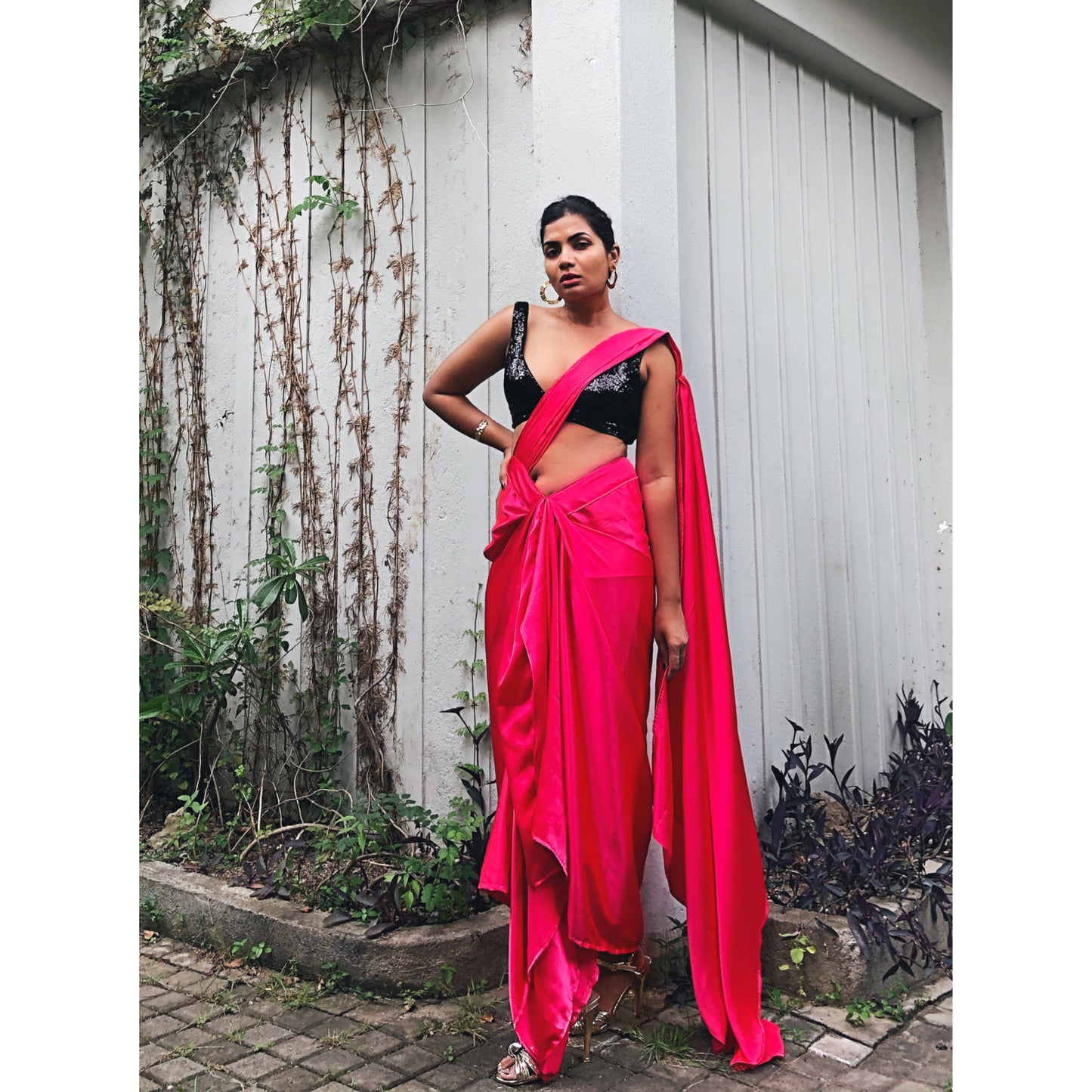 DRAPED sari