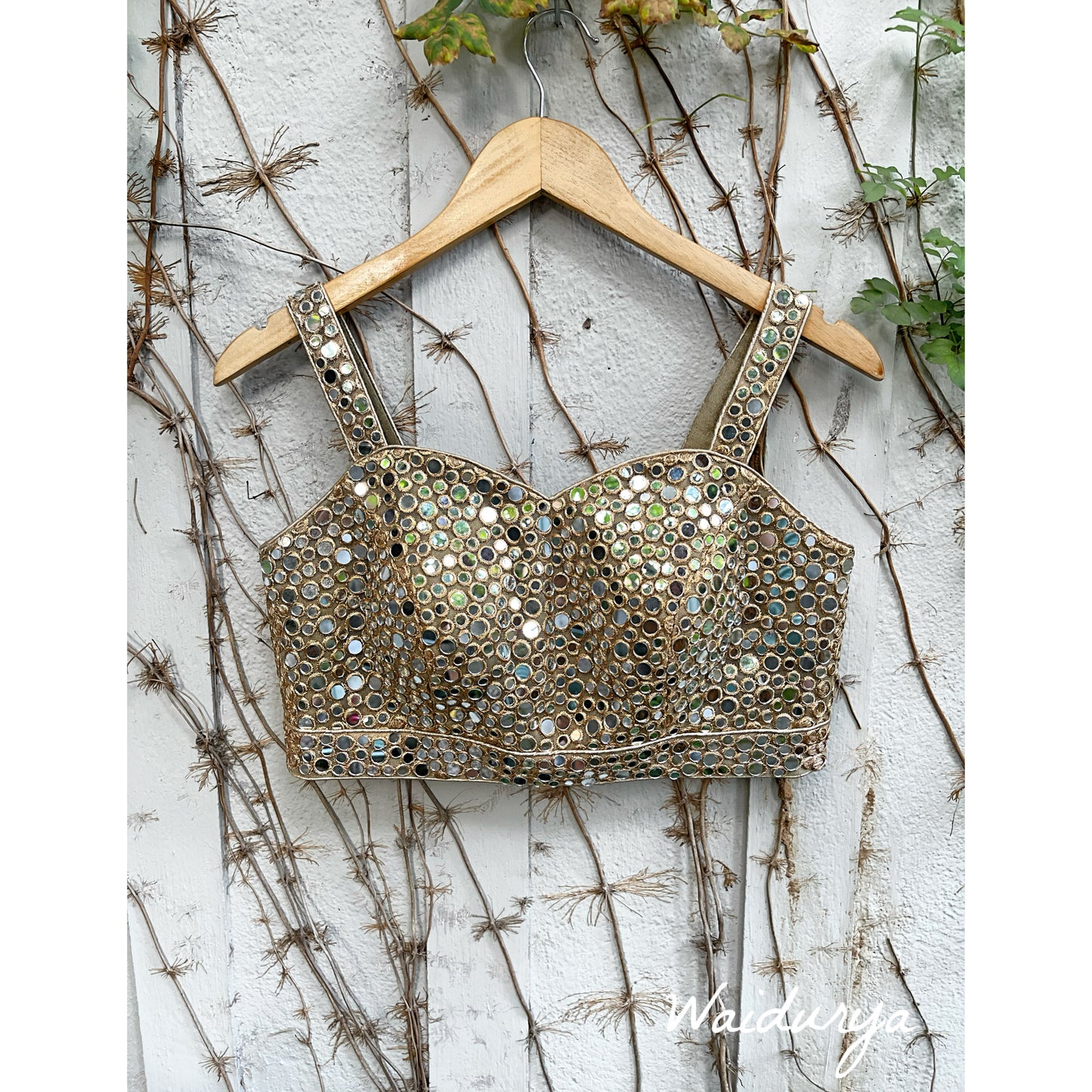 HIGH SHINE MIRROR BLOUSE