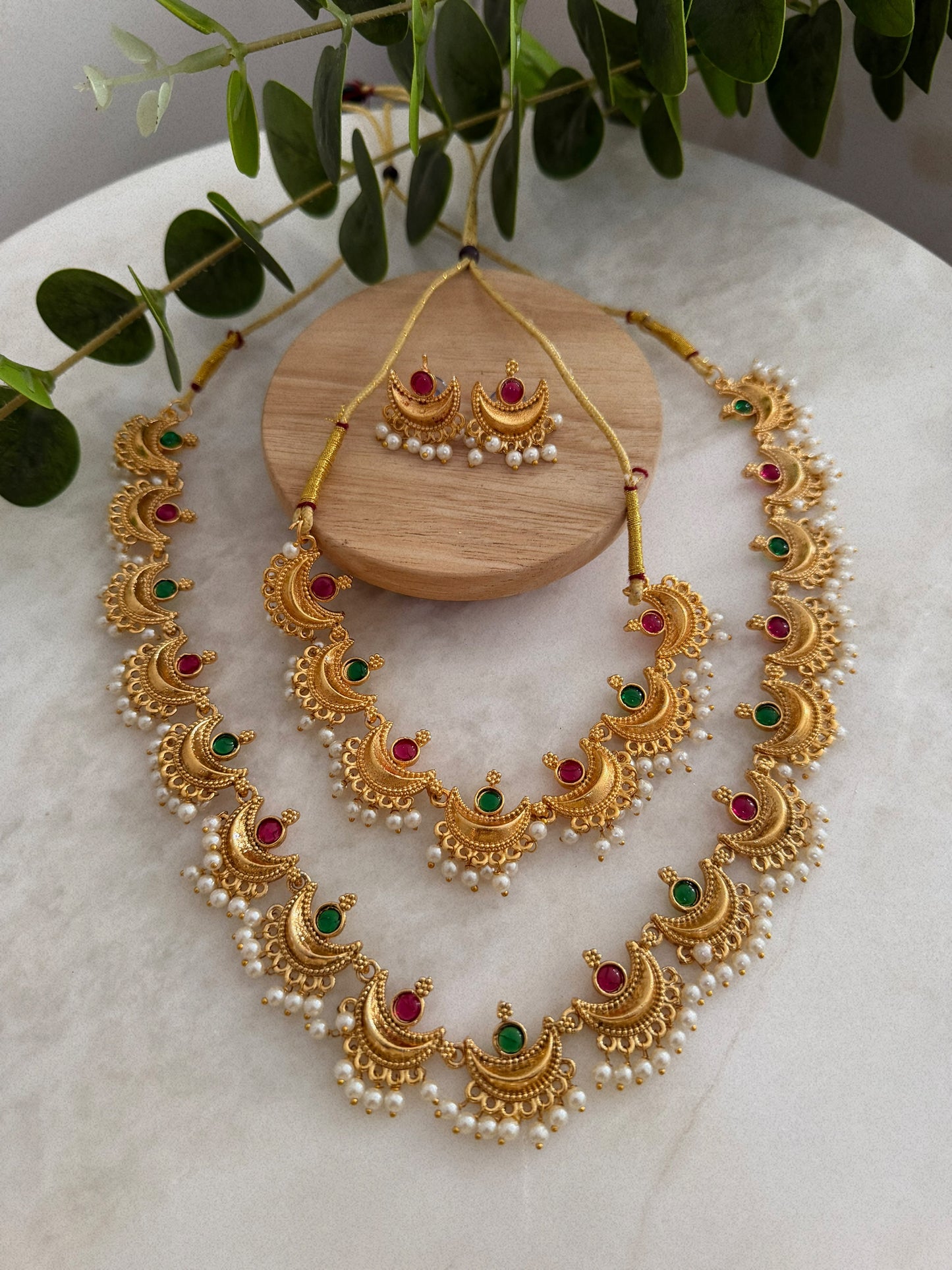 TEMPLE NECKLACE SET