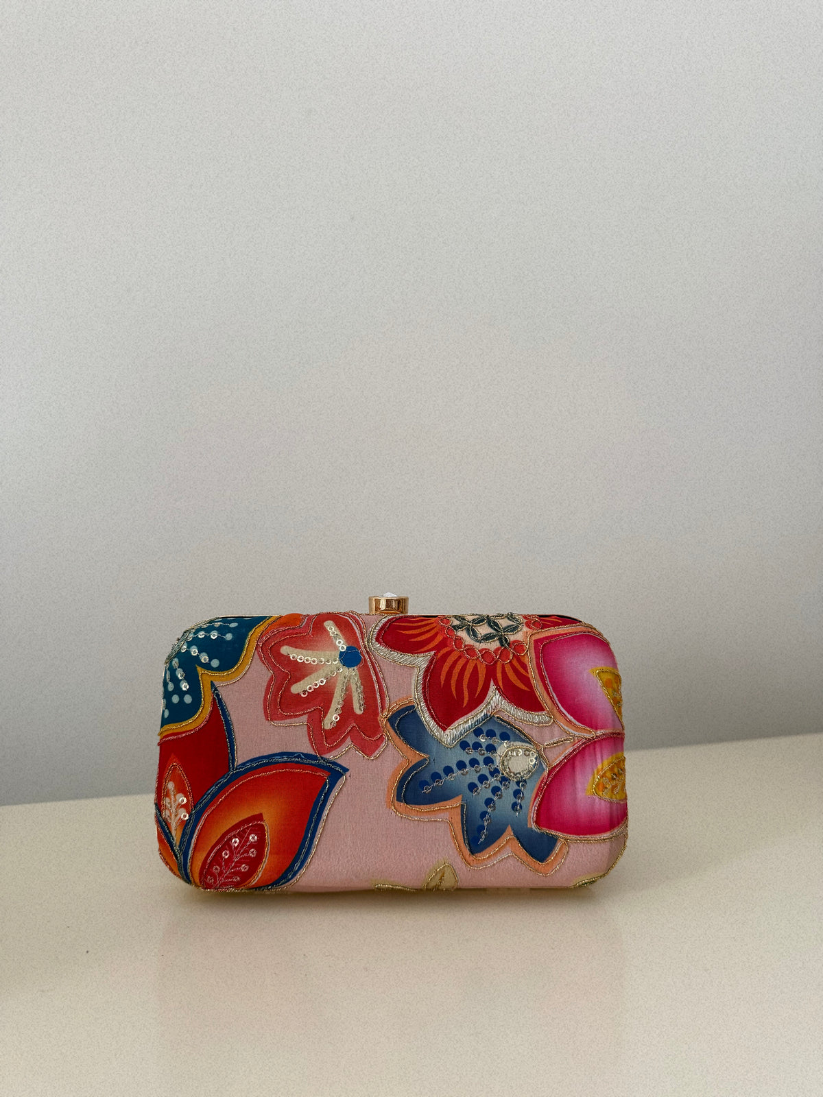 AMANI SILK BOX CLUTCH