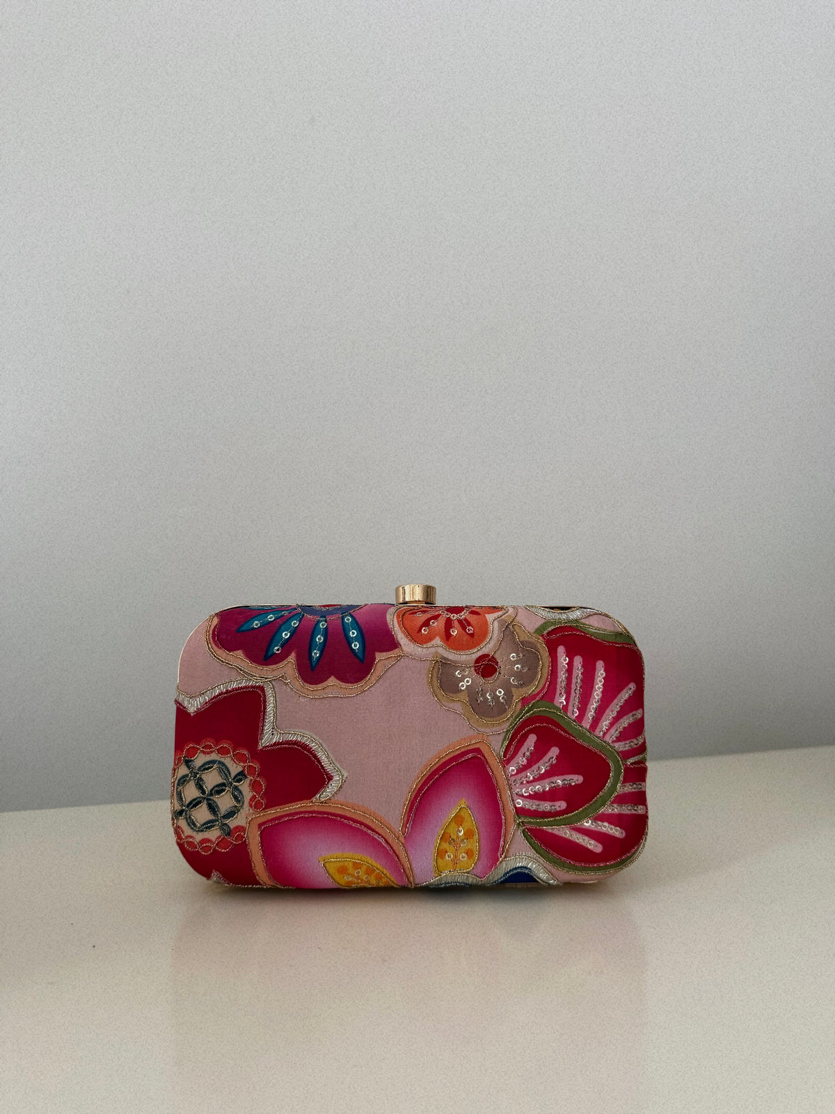 AMANI SILK BOX CLUTCH