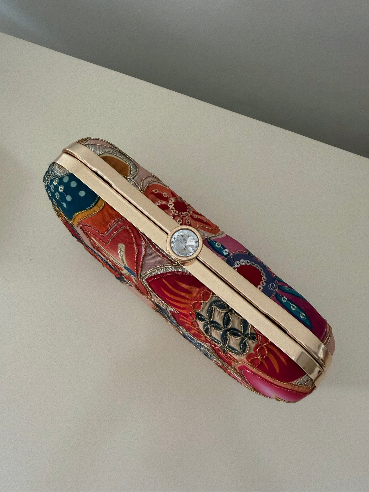 AMANI SILK BOX CLUTCH