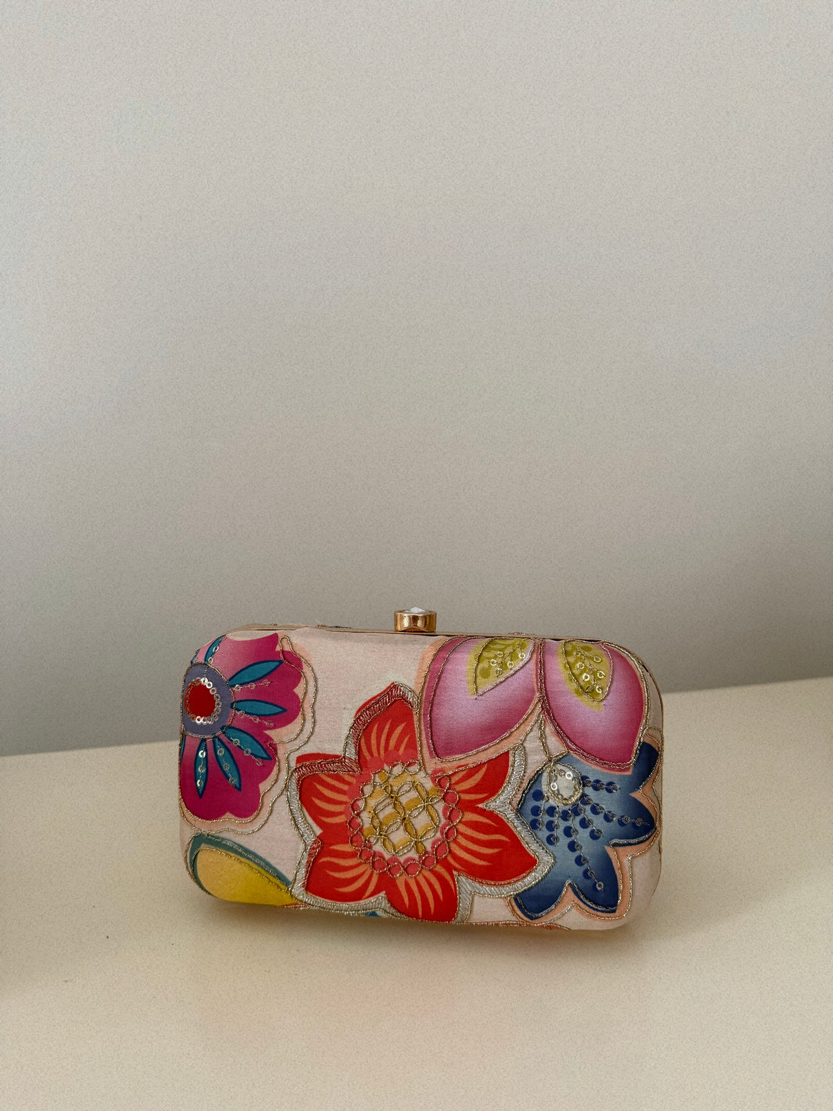 AMANI SILK BOX CLUTCH