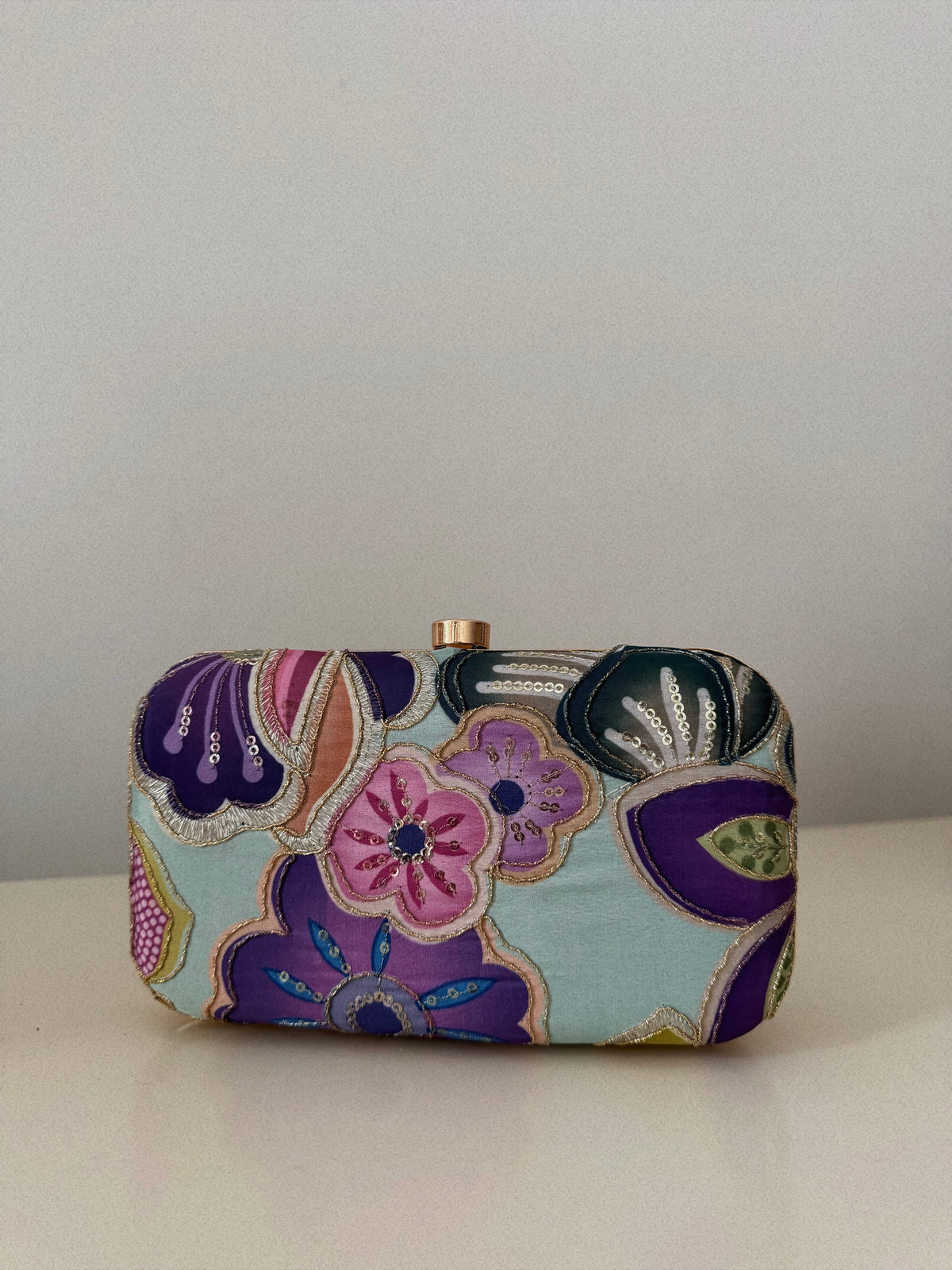 AMANI SILK BOX CLUTCH
