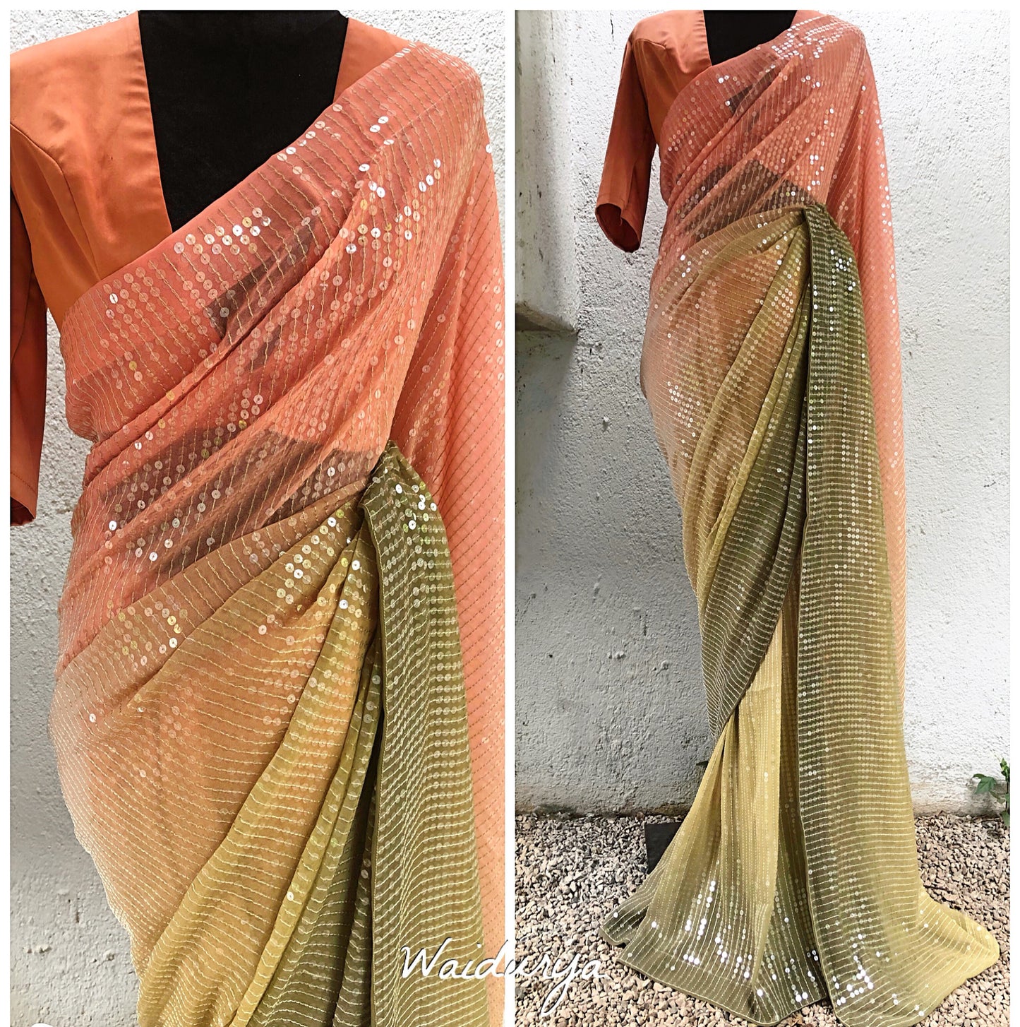 SEQUIN OMBRÉ SARI